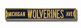 Michigan Wolverines Avenue Sign 6 x 36 NCAA College Athletics Street Sign
