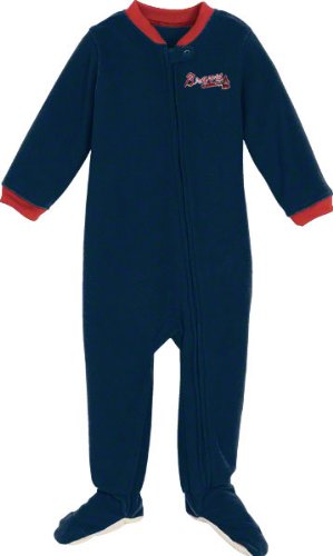 Atlanta Braves Navy adidas Newborn/Infant Blanket Sleeper