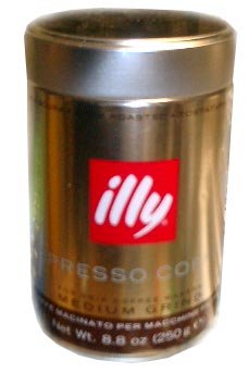 Espresso Coffee Dark.Roast - Med.Grind (illy) 8.8oz(250g) by parthenonfoods.com