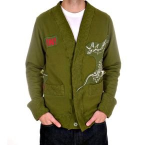 KU long sleeve buttoned jacket