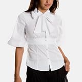 Armani Exchange Bow Tie Blouse