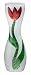 Kosta Boda Tulipa Vase, Red