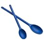 MIU France 10011 Mixing Spoon Set, High Temp Nylon, Blue,12" and 15", Set of 2