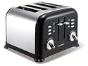 Morphy Richards 44334 4 SLICE ACCENTS BLACK TOASTER