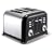 Morphy Richards 44334 4 SLICE ACCENTS BLACK TOASTER