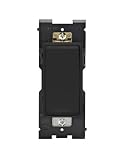 Leviton Renu Switch RE153-OB for 3-Way Applications, 15A-120/277VAC, in Onyx Black