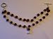 Rudraksha Wrist Mala Prayer Bracelet 5mm Nepalese Beads in Sterling Silver