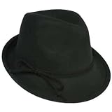 SOLID BLACK WOOL FELT CLASSIC FEDORA HAT W/BOW TRIM 31BHjHjnXIL. SL160 SOLID BLACK WOOL FELT CLASSIC FEDORA HAT W/BOW TRIM