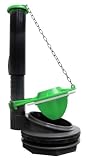 Keeney K835-10 3-Inch Toilet Flush Valve Fits American Standard, Kohler, Eljer or Any Flush Valve with Similar Thread Size, Grey, Green