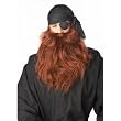 Old Tyme Pirate Beard and Moustache (Reddish Orange) Great "Biker Dude" Beard too!