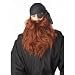 Old Tyme Pirate Beard and Moustache (Reddish Orange) Great "Biker Dude" Beard too!