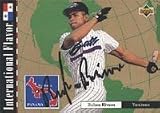 Ruben Rivera, Greensboro Bats - Yankees Affiliate, 1994 Upper Deck International Flavor Autographed Card