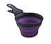 Dexas Popware for Pets Collapsible KlipScoop, 1 Cup Capacity, Gray/Purple