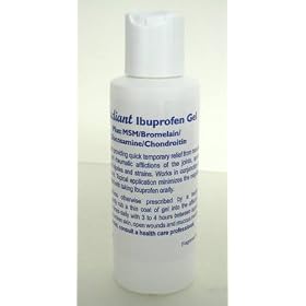 Ibuprofen Gel Plus (Odorless/Fragrance Free) MSM/Bromelain/Glucosamine/Chondroitin/Ketoprofen 4 oz. Bottle