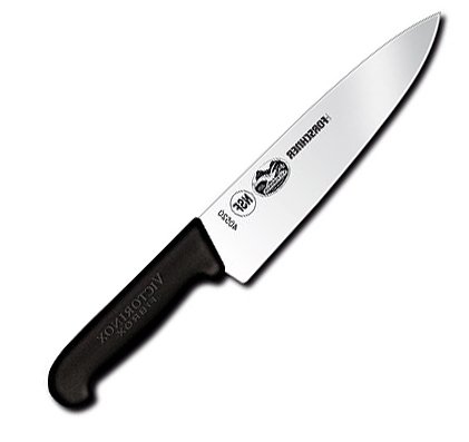 R H. Forschner by Victorinox 9-Inch Churrasco Knife, Black Fibrox Handle