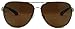 In Style Eyes® C Moore Polarized Aviator Nearly Invisible Line Bifocal Sunglasses