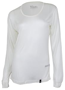 Terramar Women's Thermasilk Pointelle Scoop (Natural, Small)