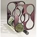 Kitchen & Housewares : Wine Rack - Round Design (Espresso/Stainless Steel) (11"H x 9.25"L x 7"H)