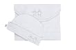 Cocooi Babywrap Newborn Baby Swaddle and Matching Hat, 100% Merino, Dove Grey Stripe