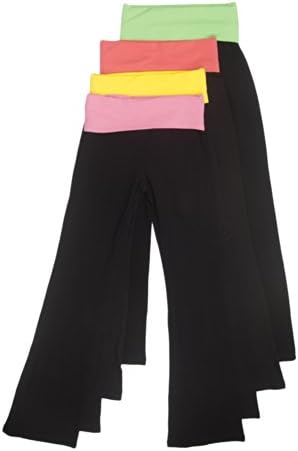 Basic House Women's Fold over Waist Solid and Contrast Lounge Pants