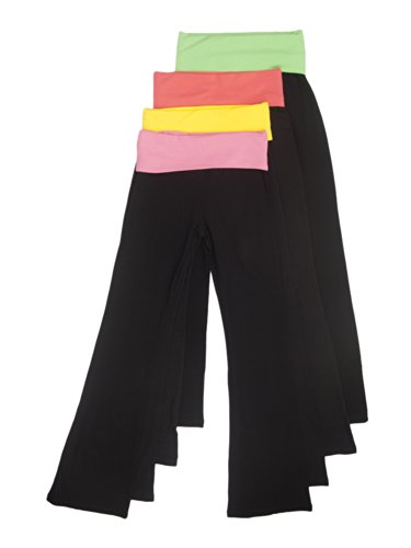 Basic House Women's Fold over Waist Solid and Contrast Lounge Pants