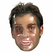 Transparent Clear Young Man Mask Mardi Gras Halloween