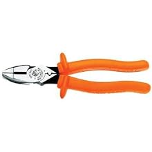 Klein D213-9NE-CR-INS 9-Inch Insulated High-Leverage Side-Cutting Pliers-Connector Crimping