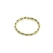 14KT Yellow Gold Seamless Continuous Nose Hoop Ring Twisted Wire 5/16