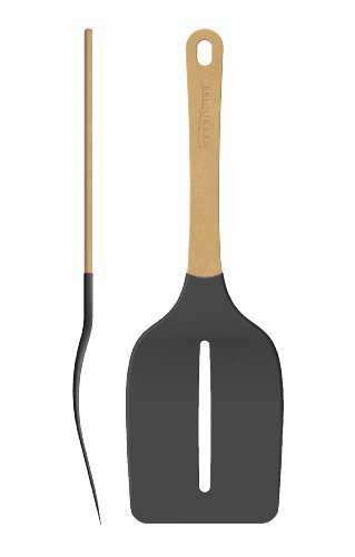 Epicurean Gourmet Utensils Nylon Large Turner, Natural with Grey
