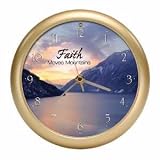 Faith Moves Mountains Musical Inspirational Clock