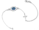 Evil Eye Cross Bracelet - Celebrity Design
