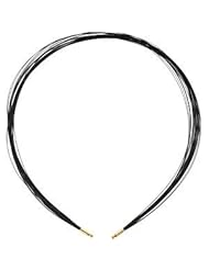 25 Strand Black Cable With 18K Goldw Key Ends For Swap Stainless Steel 63839