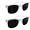 White Frames Dark Lenses