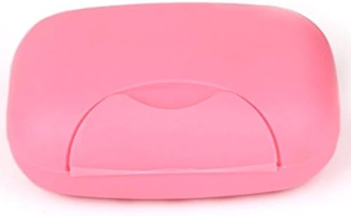 RaDiuz Portable Plastic Soap Case Holder Container Box Dish Home Outdoor Traveling Hiking Camping - Pink