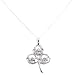 Shamrock Claddagh Pendant - Sterling Silver Irish Celtic Claddagh Heart Shamrock Pendant and 18 Box Necklace Included