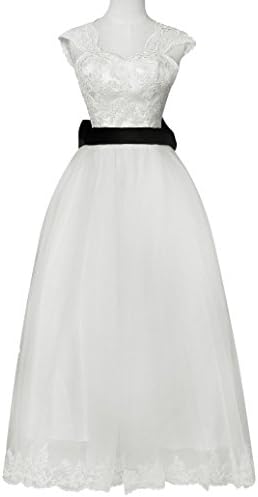 Bridesmaid Wedding Guest Dresses Women White Appliqued Zipper Size 16