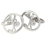 Sterling Silver Golf Flag & Club Cufflink