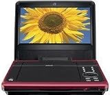 Gpx PD808R 8 Inch Portable DVD Player, Red