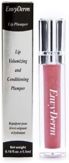 Lip Volumizing and Conditioning Plumper Jolie, Shimmery Peachy Pink 0.185 oz (5.5ml) by Envyderm Cosmetics Company