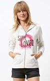 Roxy Women’s “Alps” Sun Loved Full Zip Up Hoodie White 474671-WAK