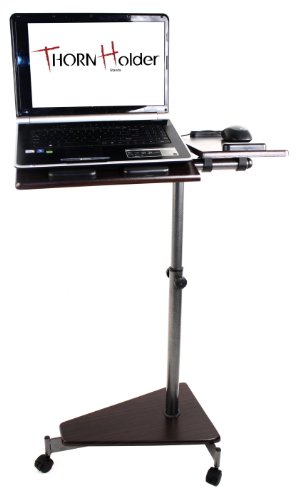 Laptop Computer PC Rolling Table Stand AV Cart Portable Mobile w/ Wheels Casters Thorn Holder On Sale