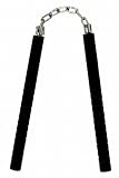 Nunchaku 9.5 Metal w/swivel Blk - Martial Arts - Nunchaku