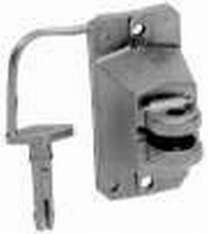 Zareba Electric Fence Black Pinlock Wood-Post Insulator With Nails - 25 Pack PL25WP 