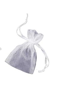 Darice 1405-40, Organza Bag, 36-Piece, 3-Inch-by-4-Inch, White