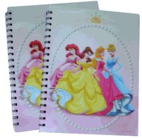 Disney Princess Stationery - Princess Notebook (2pcs set)