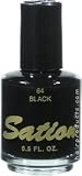 SATION Professional Black Nail Polish 0.5oz (Color: 64)