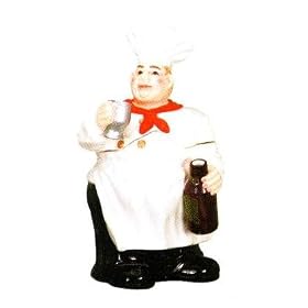 ITALIAN Fat CHEF 3-D Large Ceramic COOKIE JAR *new* by KMC/KK-Chef
