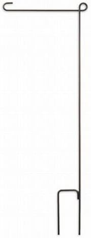 Rikki KnightTM Grunge Burnt Wood color Squares Design Garden Flag with Sturdy black wrought iron flag pole (Proudly Made in the USA)