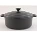 Chasseur Cast Iron 28cm, 6.0ltr Round Matt Black Casserole