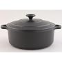 Chasseur Cast Iron 28cm, 6.0ltr Round Matt Black Casserole